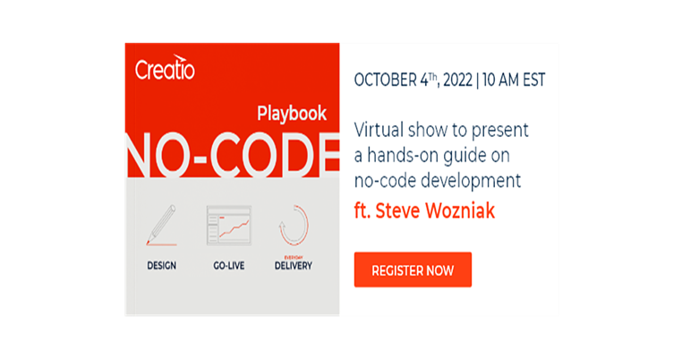 Creatio No-Code Playbook event-2